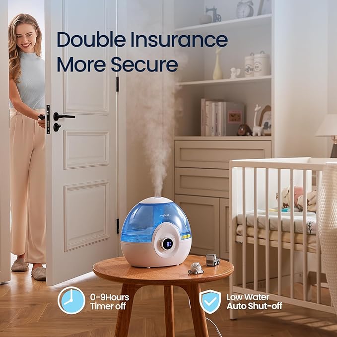 raydrop 2.2L Humidifiers for Bedroom, Cool Mist Humidifiers - Image 4