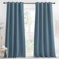 NICETOWN Kitchen Blackout Window Curtain Panel, Smoky Blue, 1 Panel, 55 by 90 by NICETOWN