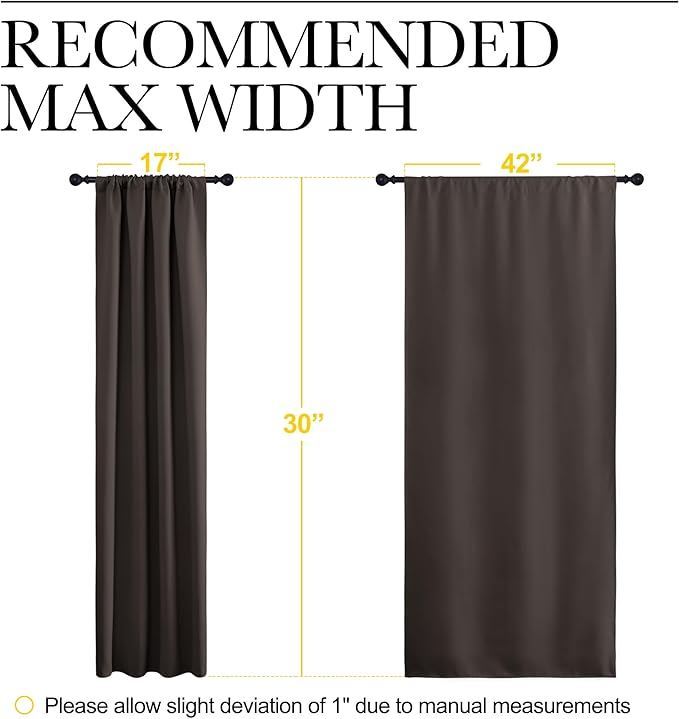 NICETOWN 2 Panels Blackout Curtains, Rod Pocket Thermal Insulated Drapes - Image 6