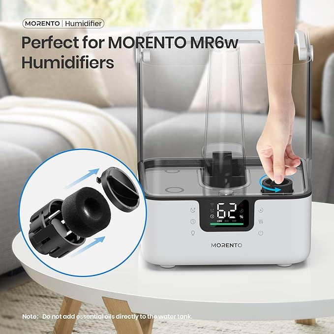 MORENTO Humidifier Replacement Water Filters 10 Pack & Aroma Pads 10 Pack - Image 6