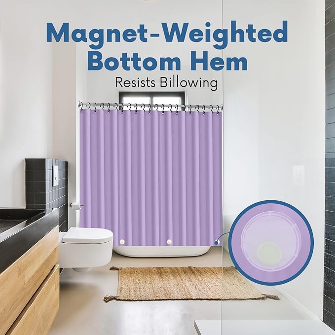 Premium Shower Curtain Liner, 6G PEVA Shower Curtain - Image 4