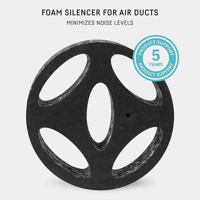 neverest® ESD 6.3" Adjustable Inline Duct Silencer – Customizable Sound - Image 2