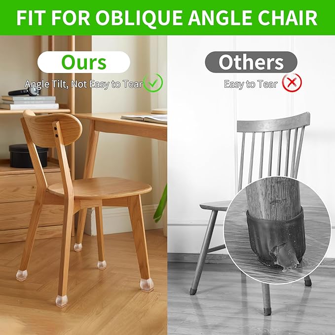 16PCS Square Silicone Chair Leg Floor Protectors - Image 6