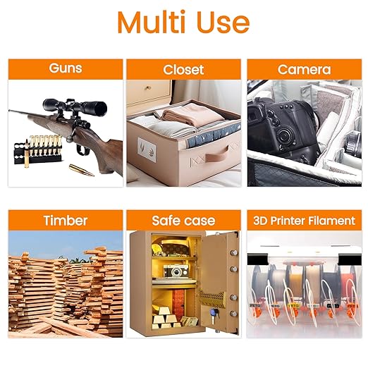 Adsorbco Rechargeable Desiccant, Indicating Silica Gel Packets, Moisture - Image 4