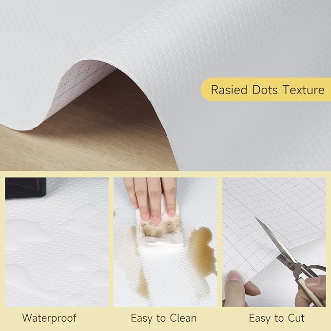 WochiTV Adhesive Shelf Liner 23.6 X 120 Inches Peel and Stick Kitchen Liner - Image 3