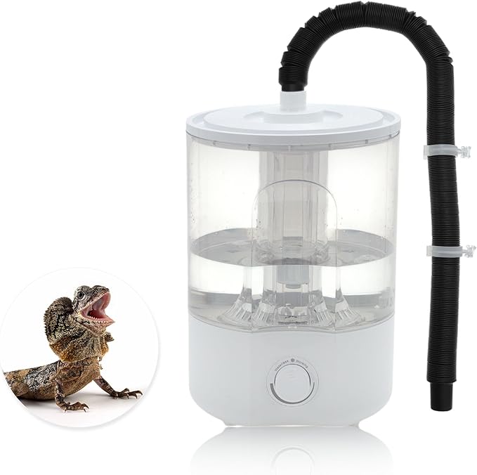 Reptile Fogger, 4L Top Fill Adjustable Mister Tank, Reptile Humidifier by CAPASTEC