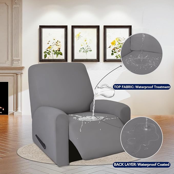 PureFit 100% Dual Waterproof Recliner Cover, Waterproof Couch Cover - Image 3
