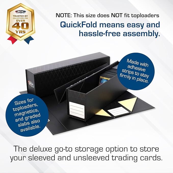BCW QuickFold Card Boxes for Sleeved Cards - Image 2