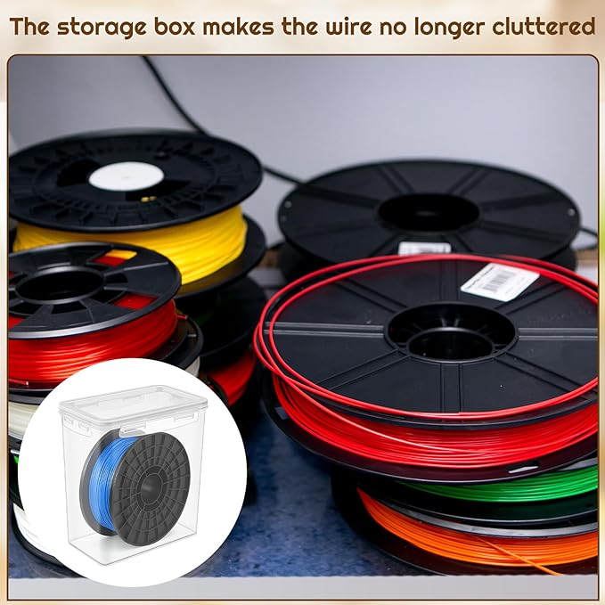 2 Pcs Filament Storage Box for 3D Printer 10 x 9 x 6 Inches Filament Storage - Image 5