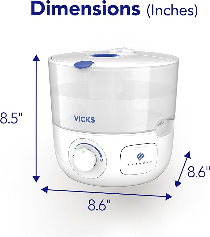 Vicks EasyCare Plus Top Fill Filter-Free Cool Mist Humidifier, Small Room–For - Image 8