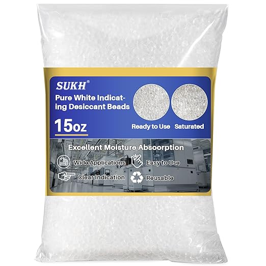 Sukh Pure White Silica Desiccant Beads 430G by Sukh