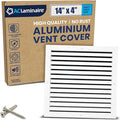 14x4 Inch Air Return Vent Cover Decorative – Premium Aluminum AC Vent Cover by LAMINAIRE