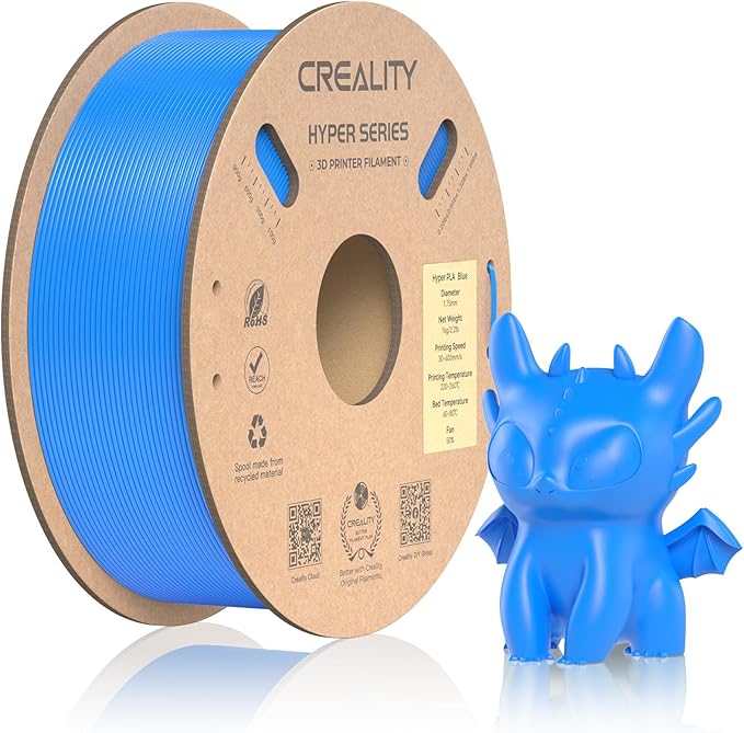 Official Creality Hyper PLA Filament 1.75mm, High Speed PLA 30-600mm/s 3D by Creality