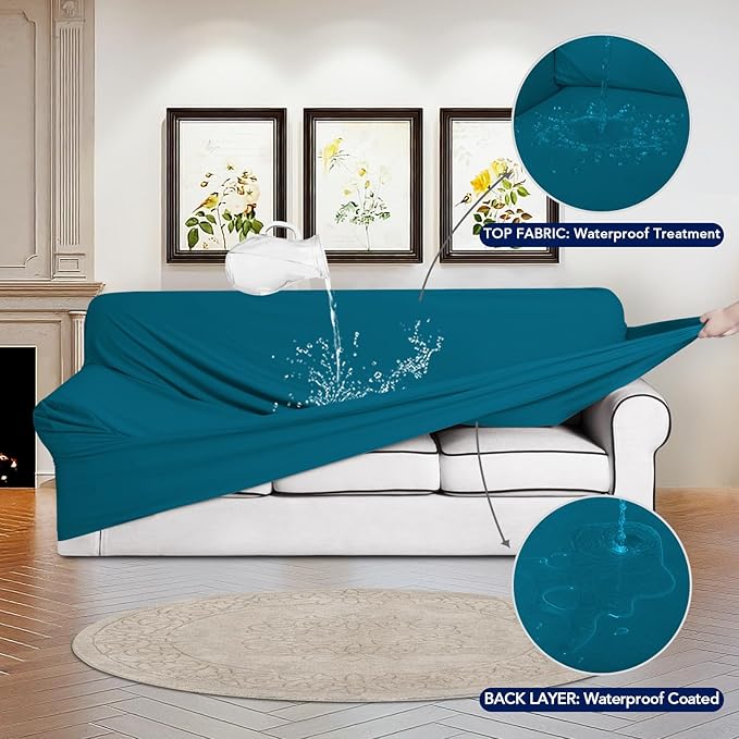 PureFit 100% Dual Waterproof Couch Cover Slipcovers - Image 3