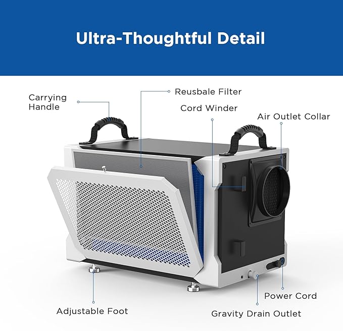 155 Pint Commercial Dehumidifier - Image 6