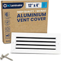 12x4 Inch Air Return Vent Cover Decorative – Premium Aluminum AC Vent Cover by LAMINAIRE