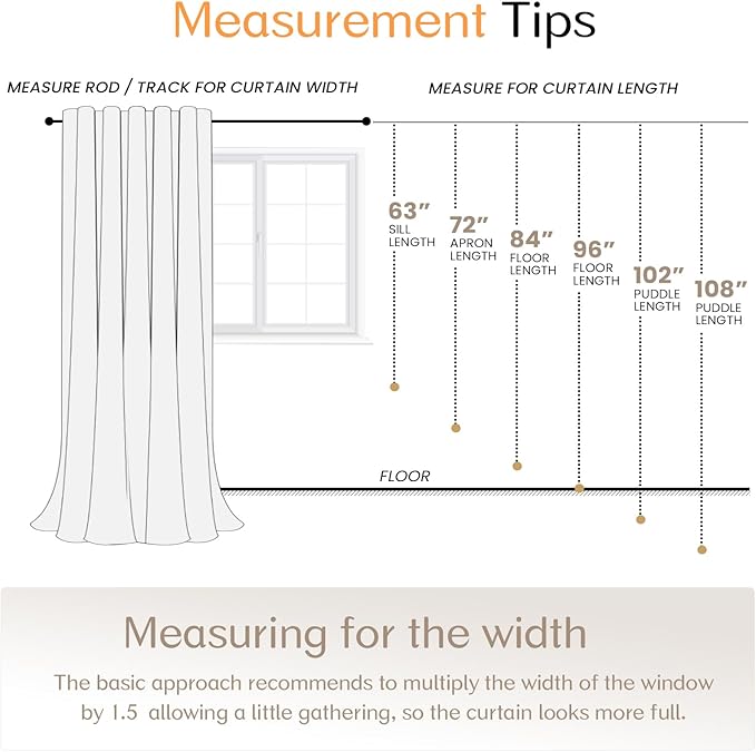 Dreaming Casa Solid Sheer Curtains 84 Inches Long Taupe Rod Pocket Voile - Image 8
