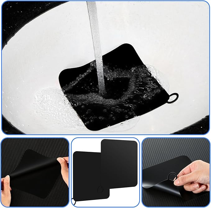 Yinkin 6 Pcs Drain Covers to Keep Bugs Out Silicone Shower Floor Tub Stoppers - Image 4