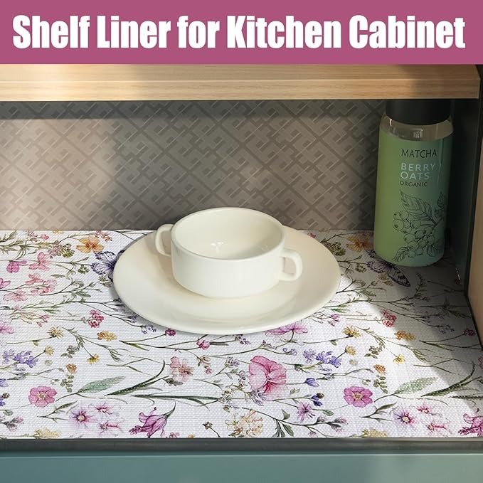 Drawer and Shelf Liner for Kitchen Cabinets, Non-Adhesive Drawer Liner - Image 6
