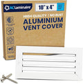 10x4 Inch Air Return Vent Cover Decorative – Premium Aluminum AC Vent Cover by LAMINAIRE