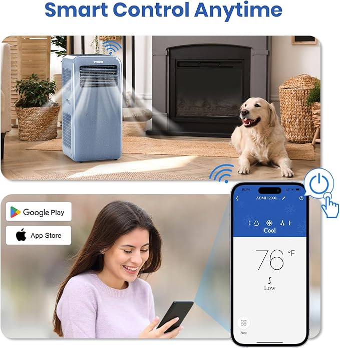 TOSOT 11, 500 BTU Portable Air Conditioner WiFi Control, 3-in-1 Portable AC - Image 3