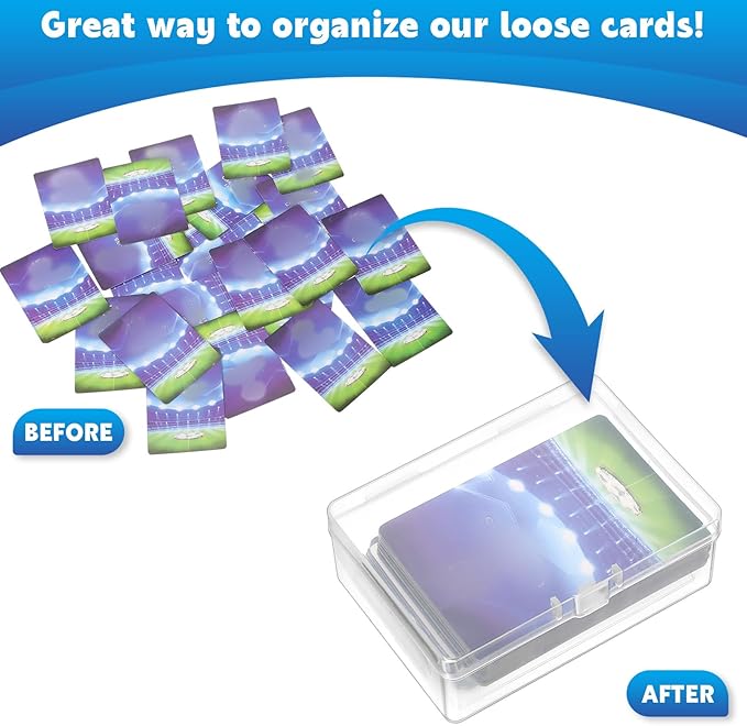 Vicenpal 48 Pcs Playing Card Boxes Clear Plastic Deck Cases Trading Card - Image 5