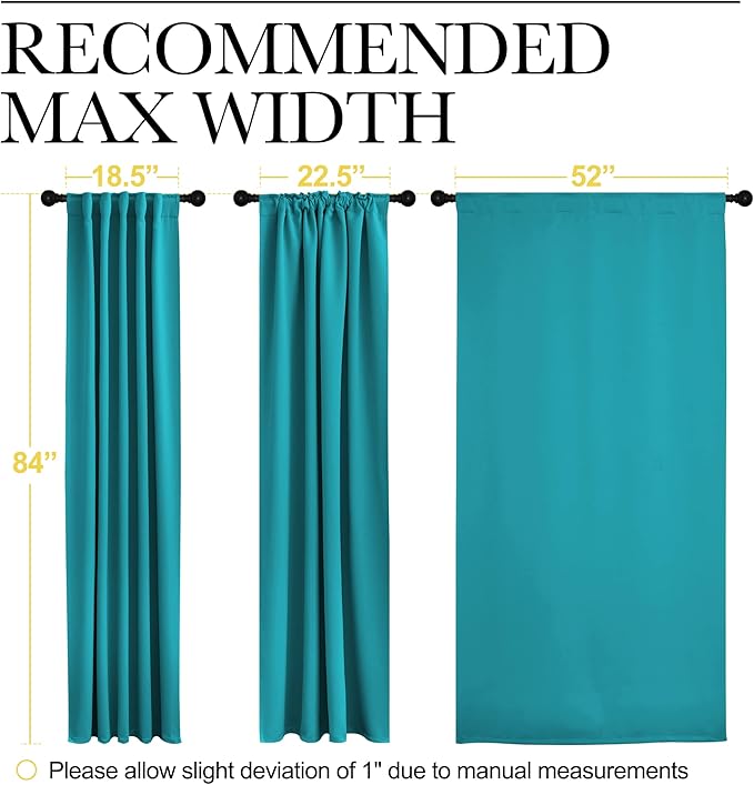 NICETOWN Blackout Curtain Panels Window Draperies - Image 7