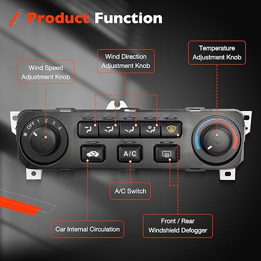Climate Control Module A/C Heater Air Conditioning Panel Compatible - Image 6