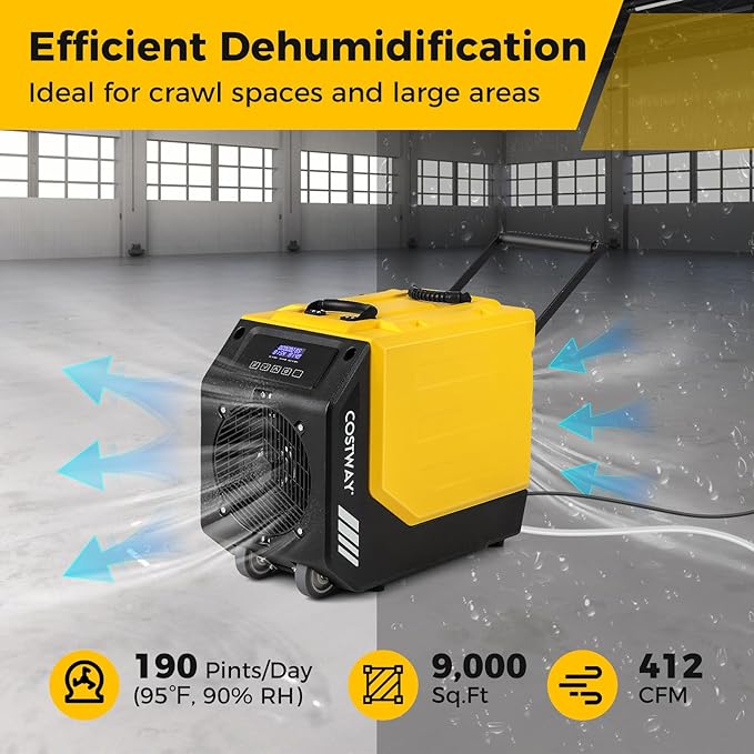 COSTWAY 190 PPD Commercial Dehumidifier - Image 3