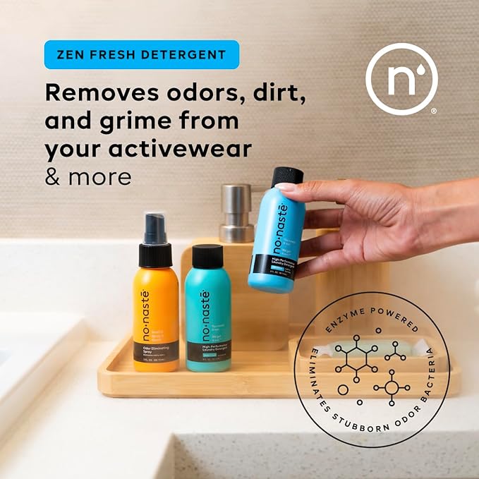 Nonaste Mini Travel Fresh Kit – TSA Approved Odor Eliminating Spray & Laundry - Image 3