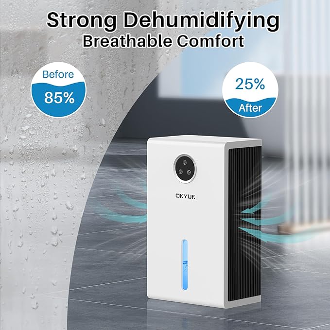 OKYUK Dehumidifier, 95 oz dehumidifiers - Image 3