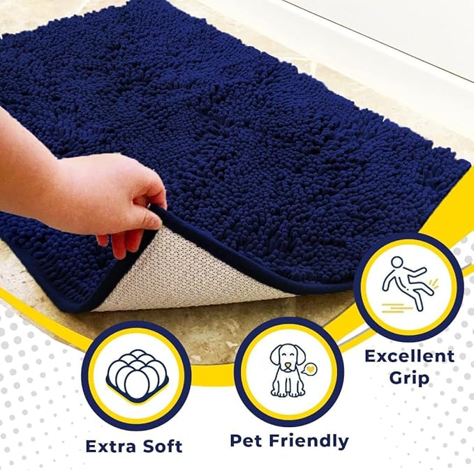 Muddy Mat® Pack of 3 Highly Absorbent Microfiber Dog Door Mat and Pet Rug - Image 2