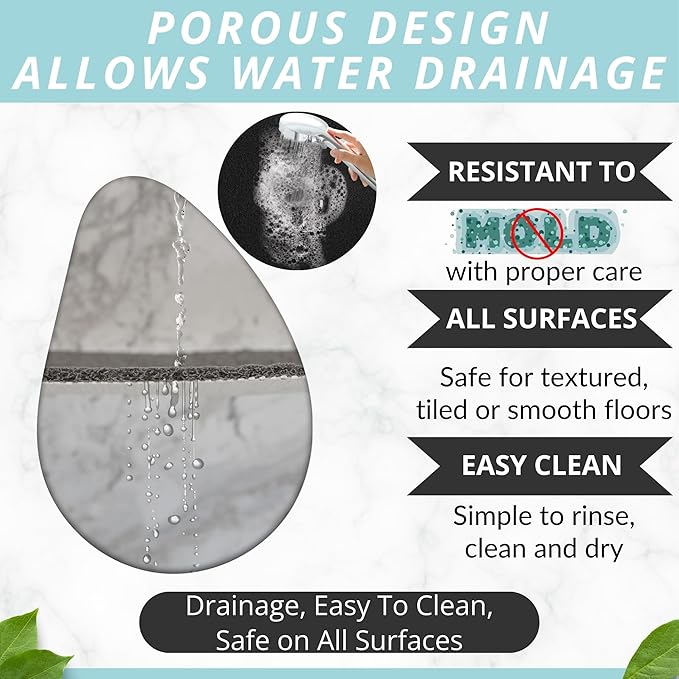 ENKOSI Loofah Non-Slip Shower and Bath Mat - Image 4
