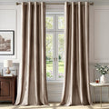 BULBUL Taupe Velvet Curtains 72 inch:Luxury Elegant Living Room by ModernShinyVelvetCurtains