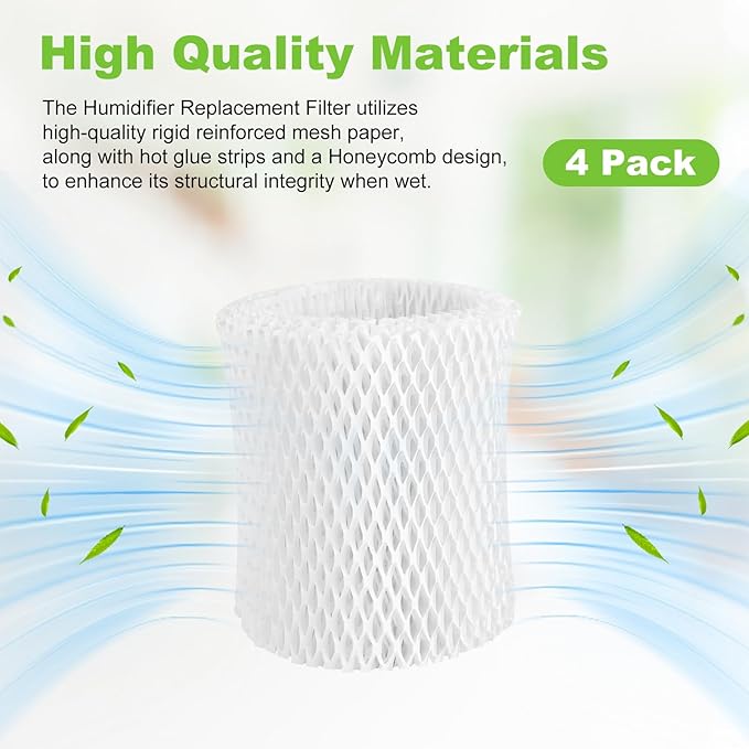 4 Pack Humidifier Wicking Replacement Filter Compatible - Image 2
