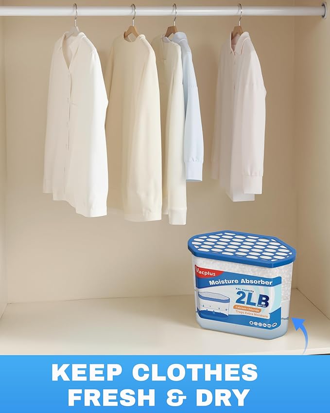 Vacplus Moisture Absorber Buckets – Large Capacity Dehumidifier and Humidity - Image 4