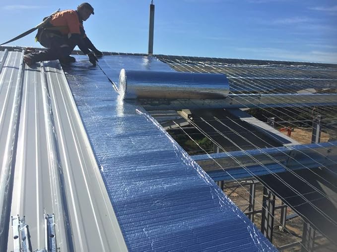 400sf White Reflective Foam Insulation Vapor Barrier Warehouse Building - Image 7