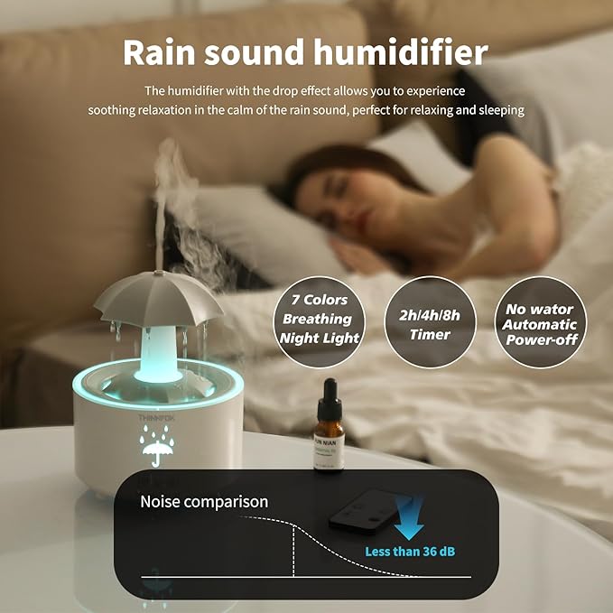Humidifiers for Bedroom, Aromatherapy Essential Oils Diffuser, Quiet Ultrasonic - Image 5