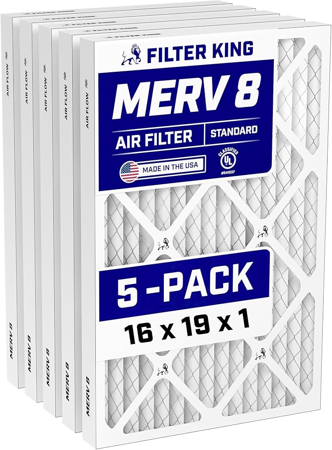 Filter King 16x19x1 Air Filter Dust & Allergy Control AC Furnace Filters by FilterKing