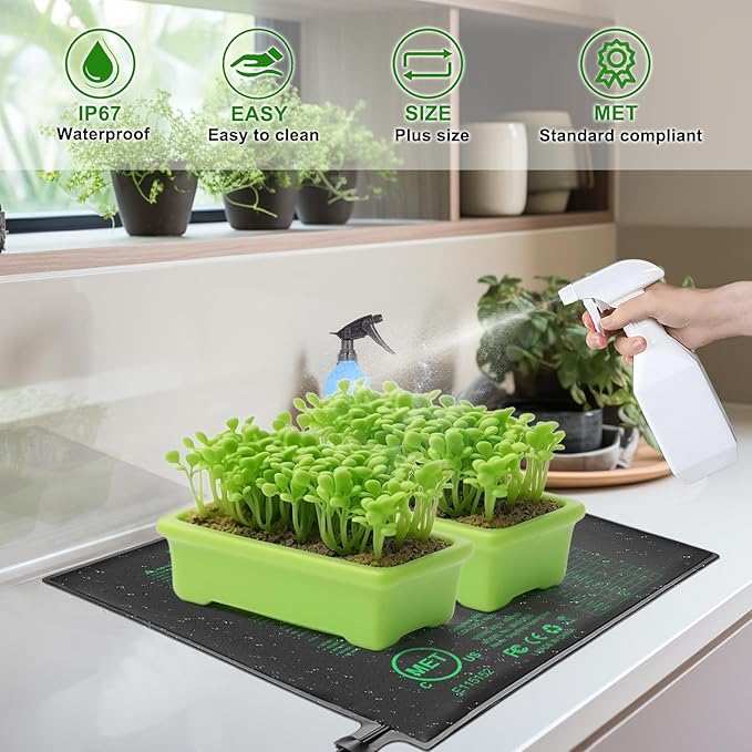 Seedling Heat Mat 20" x 20.75" Warm Hydroponic Plant - Image 7