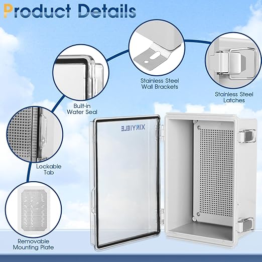 Waterproof Outdoor Project ABS Plastic Junction Box IP67 Weatherproof Dustproof - Image 3