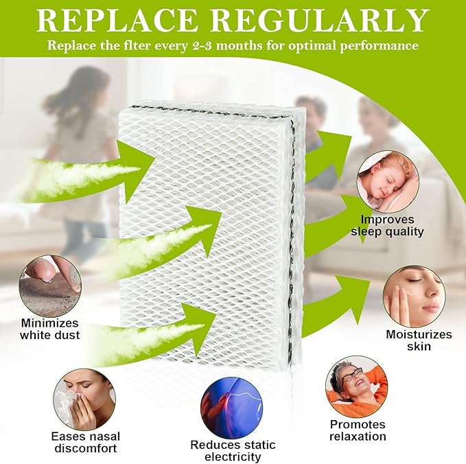 4 Pack MD1-0034 Replacement Humidifier Wick, Humidifier Filters Compatible - Image 4