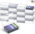 Vicenpal 48 Pcs Playing Card Boxes Clear Plastic Deck Cases Trading Card by Vicenpal