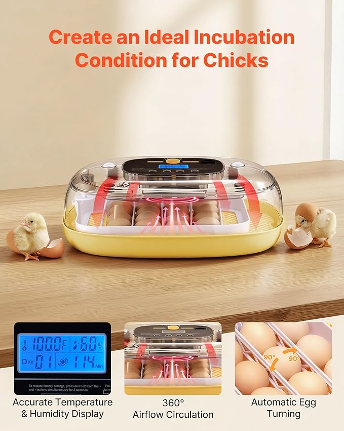 VEVOR 24 Egg Incubator, Automatic Egg Turner - Image 2