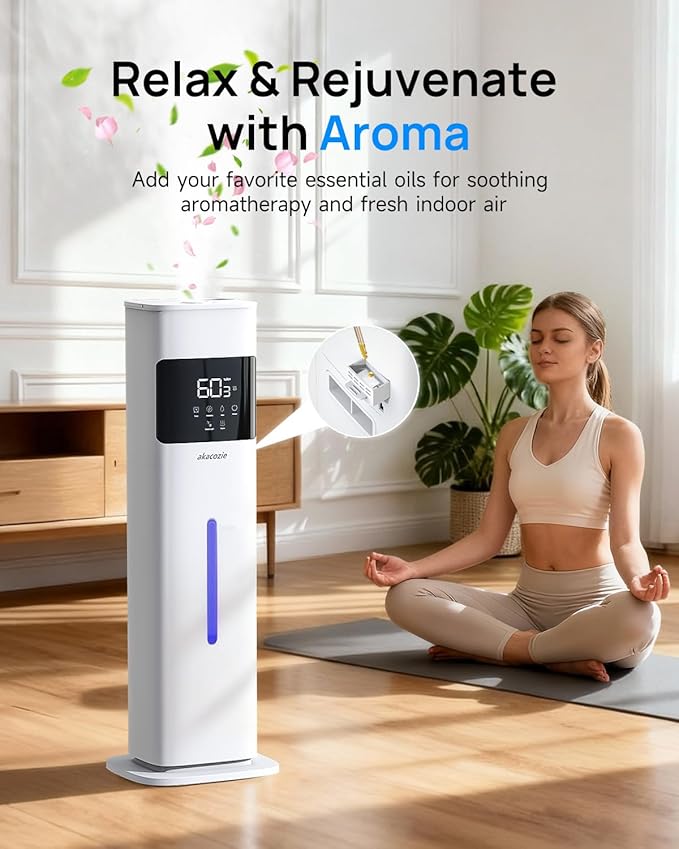 Warm & Cool Mist Humidifiers for Bedroom 500 sq ft, 2.1Gal/8L Top-Fill - Image 6