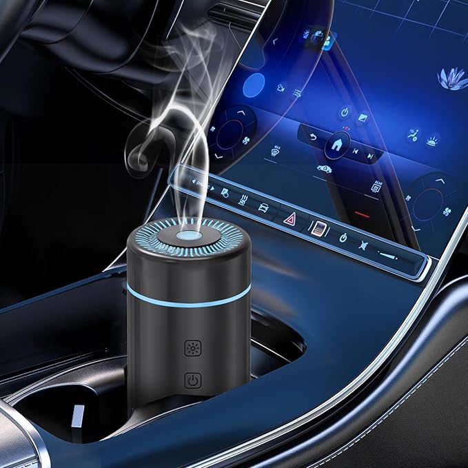 100ML Car Diffuser, USB Rechargeable Battery Operated, Powered Cordless by SEEDSEEL