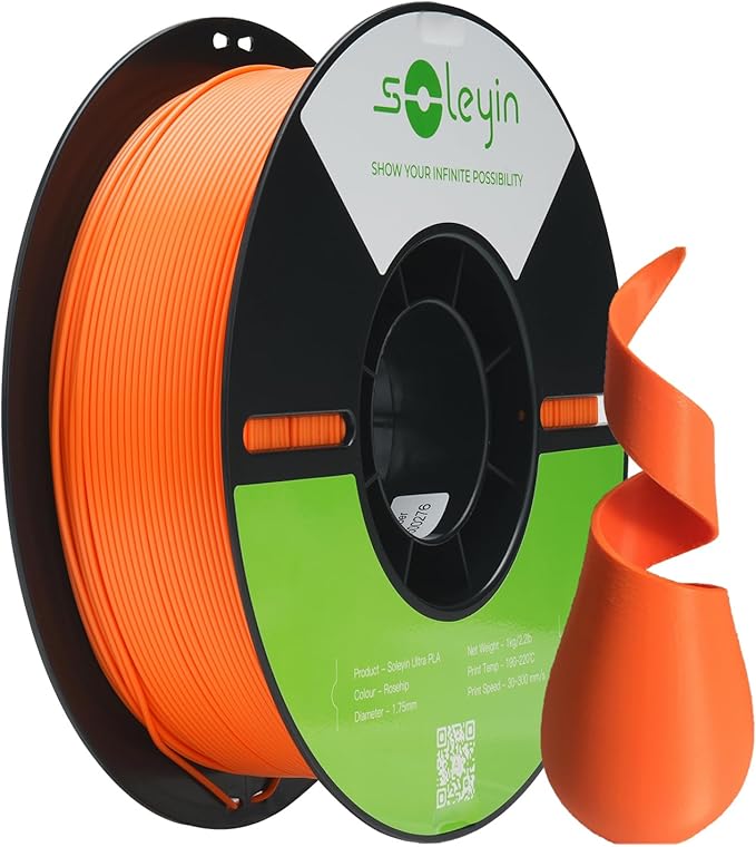 Soleyin Ultra PLA Filament 1.75mm PLA 3D Printer Filament High Speed 30-600mm/s by Skouphy