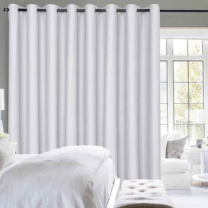 Hiasan Patio Sliding Door Blackout Curtains-10ft Wide x 8ft Tall, Grommet by Hiasan