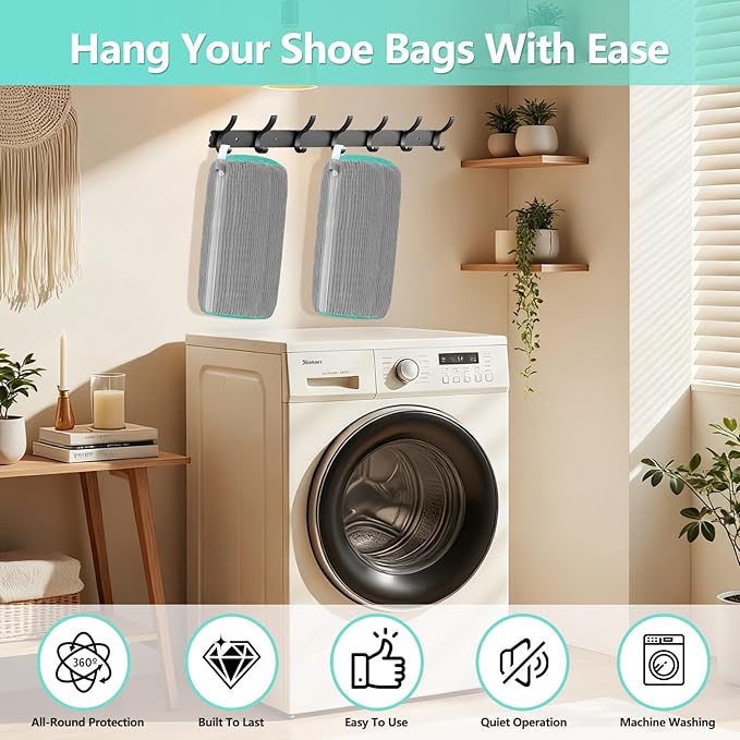 Shoe Washing Machine Bag, Shoe Cleaning Bag, Reusable Laundry Shoes Bag - Image 7