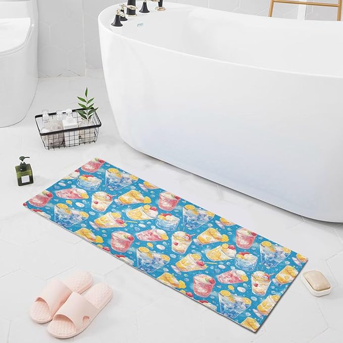 Summer Drink Cool Ice Blue Decorative mats - Image 8